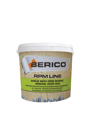 Berico RPM Line Akrilik Bazlı Çizgi Desenli Mineral Hazır Sıva